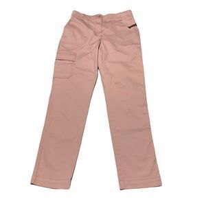 Talbots Cargo Pants Women’s Size 6 Pink Mauve Straight Leg Elastic Waist NWT
